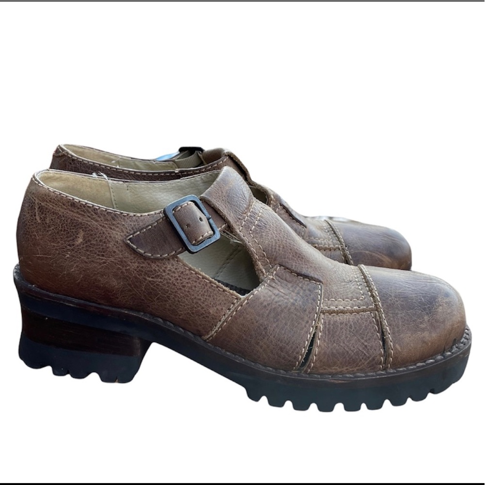 ❗️SOLD❗️Brown Leather MIA Mary Janes 🤎